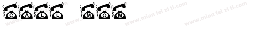 CALL MOM字体转换